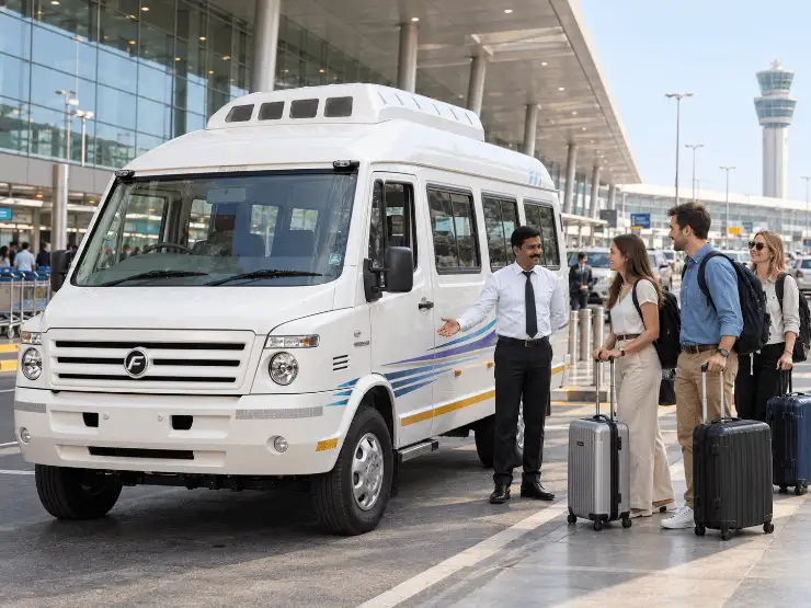 hire tempo traveller for airport transfer